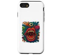 trippy art surreal face crazy mouth alternative fashion Case for iPhone SE (2020) / 7/8