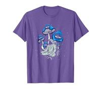 Trippy Astronaut Psilocybin Hallucinogen Cosmonaut Drug T-Shirt, Men, Purple Heather, 3X-Large