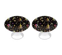 Trippy Buddha1 Mushroom Cabinet Knob Drawer Pulls 2 Pack
