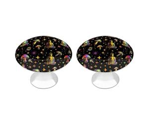 Trippy Buddha1 Mushroom Cabinet Knob Drawer Pulls 2 Pack