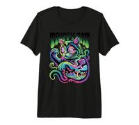 Trippy Cat Hip Hop EDM Urban Feline Graphic Design Premium T-Shirt