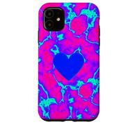 Trippy Electric Heart Vaporwave Graphic Case for iPhone 11