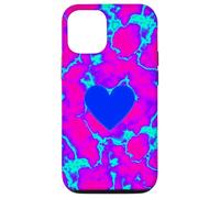 Trippy Electric Heart Vaporwave Graphic Case for iPhone 12/12 Pro