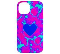 Trippy Electric Heart Vaporwave Graphic Case for iPhone 14