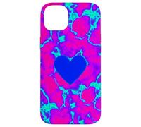 Trippy Electric Heart Vaporwave Graphic Case for iPhone 14 Plus