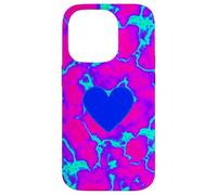 Trippy Electric Heart Vaporwave Graphic Case for iPhone 14 Pro