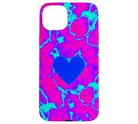Trippy Electric Heart Vaporwave Graphic Case for iPhone 15 Plus