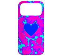 Trippy Electric Heart Vaporwave Graphic Case for iPhone 17 Pro Max