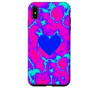 Trippy Electric Heart Vaporwave Graphic Case for iPhone XS Max