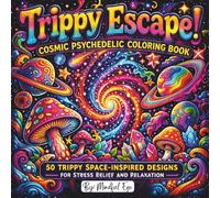 Trippy Escape! Cosmic Psychedelic Coloring Book: 50 Trippy Space-Inspired Designs for Stress Relief and Relaxation (Trippy Escape! Coloring Book Series)