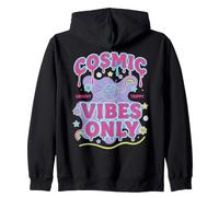 trippy festival hippie mushroom tie dye cosmic vibes only Zip Hoodie