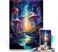 Trippy Forest Art Puzzle for teenagers 1000 Pieces Toys Educational Games Stress Relieving Enhance love between couples 38x26cm