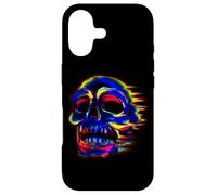 Trippy Glitch Skull Art Vaporwave Grunge Halloween Case for iPhone 17