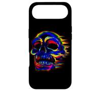 Trippy Glitch Skull Art Vaporwave Grunge Halloween Case for iPhone Air