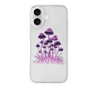 Trippy Magic Mushrooms Compatible with iPhone 17/17 Air/17 Pro/17 Pro Max TPU Phone Case Slim Phone Protective Cover