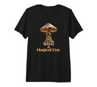 Trippy Mushroom Coffee Power Magical Day Metaphysical Premium T-Shirt