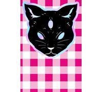 Trippy Psychedelic Black Cat: Mystical, Unique & Fun Notebook