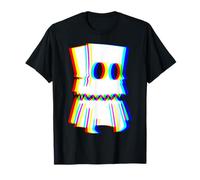 Trippy Psychedelic Ghost Paper Bag Halloween Kids Boy Girls T-Shirt