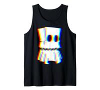 Trippy Psychedelic Ghost Paper Bag Halloween Kids Boy Girls Tank Top