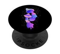 Trippy Psychedelic Mushrooms Magical Spores PopSockets Swappable PopGrip