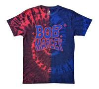Trippy Text Tie Dye T Shirt Bob Marley Red L