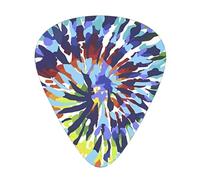Trippy Tye Dye,12 Pcs Guitar Pick,3 Different Thickness Plectrums for Acoustic Guitar Bass Ukulele (0.46mm 0.96mm 0.71mm)