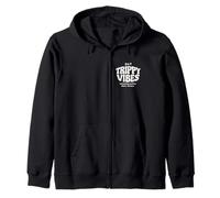Trippy Vibes - Escaping Reality Since Always Zip Hoodie