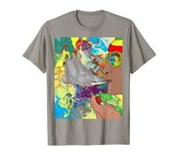 Trippy weed marijuana 420 spliff High as a kite T-Shirt