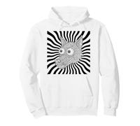 Trippy Wolf Animal Art Hypnotic Psychedelic Cartoon Dog Pullover Hoodie