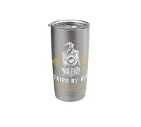 Trips by Rip Take Him to Train Station Funny Retro Vintage Stainless Steel Insulated Tumbler