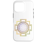 Tripura Sundari 3 Goddess Golden Lotus Design Case for iPhone 16 Pro