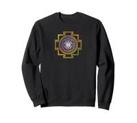 Tripura Sundari 3 Goddess Golden Lotus Design Sweatshirt