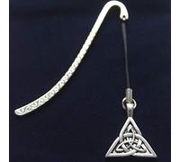 Triquetra Celtic Triple Knot Metal Bookmark with Gift Pouch