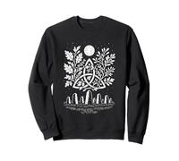 Triquetra Moon Pagan Druid Celtic Symbol Artwork Sweatshirt