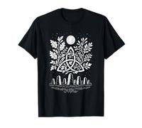 Triquetra Moon Pagan Druid Celtic Symbol Artwork T-Shirt