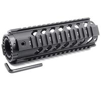 TRIROCK 7'' Black Quad Rail AR15 AR-15 M16 Handguard Picatinny Rail Mount fits .223/5.56 rifle