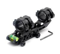 TRIROCK Scope Mounting Rings with Bubble Level, Dual Mount Adapter Ring 30mm / 25.4mm (1 inch) for 20mm Picatinny Weaver Rail