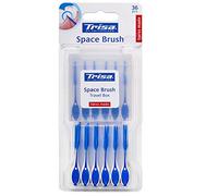 Trisa Space Brush, interdental Brush Without Metal, for Gentle Cleaning Between The Teeth. Pack of 36 with Practical Travel case, Swiss Made. Brand Quality Made in Switzerland.