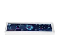 Trisar CPU Hardware Temperature Display, 8.8 Inch PC Temperature Display 1920 X 480 Resolution Brightness Adjustable for Computer (White)