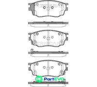 TRISCAN DISC BRAKE BRAKE PAD SET 811050012 FOR MAZDA