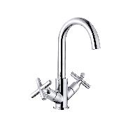 Trisen Brassware Trisen Prose Chrome two cross handle Kitchen mixer TK017