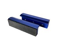 TRISENSE 4" Vise Jaws, Universal Soft Vice Jaws Pads Covers with Magnetic, Multi-Purpose Protector for Any Metal Vice, 1 Pair, Cobalt Blue