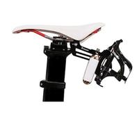 triseven Premium Cycling Saddle Cage Holder - Lightweight for Triathlon & MTB, Holds 2 Water Bottles & 2 co2 Cartridges | Does NOT Include Water Cages!