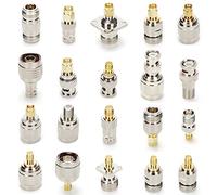 Trisewenic SMA to N BNC TNC F Type Adapter Kits, 20 Pack, Digital Signal Transmission