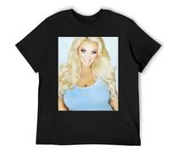 Trisha paytas Men's Performance Blend Cotton T-Shirt Athletic Short Sleeve Top with Moisture Wicking Properties for Active Lifestyles Black