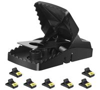 Trisiki 8 Pack Large Size Rat Trap, Mouse Trap for Various Sizes of Rodents, Snap Trap that kills instantly, Reusable Heavy...