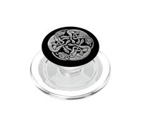 Triskele Celtic Pattern with Dogs Triskelion PopSockets PopGrip for MagSafe