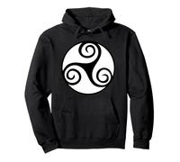 Triskele Triple Spiral Triskelion Celtic Pullover Hoodie