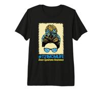 Trisomy 21 Mom Life Down Syndrome Awareness Day Premium T-Shirt