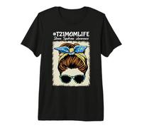 Trisomy 21 Mom Life Down Syndrome Awareness Premium T-Shirt